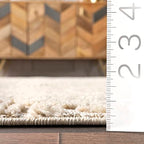Nuloom Kerry Beige, 4' x 6', Geometric, Soft and Cozy, High Traffic, Stain Resistant, Easy Clean, Durable Area Rug for Bedroom, Living Room, Dining Space, Den, Foyer, Entryway - color: Kerry Beige, size: 4' x 6' (Rectangular)