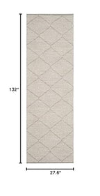 SAFAVIEH Montauk Collection Runner Rug - 2'3" x 11', Grey, Handmade Cotton, Ideal for High Traffic Areas in Living Room, Bedroom (MTK821A) - color: Grey, size: 2'3" x 11' (Runner)