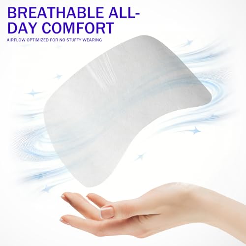 MoyRetty Disposable Non Woven Eye Covers, 100 Sheets, Cotton Paper for Facials Spa Skincare