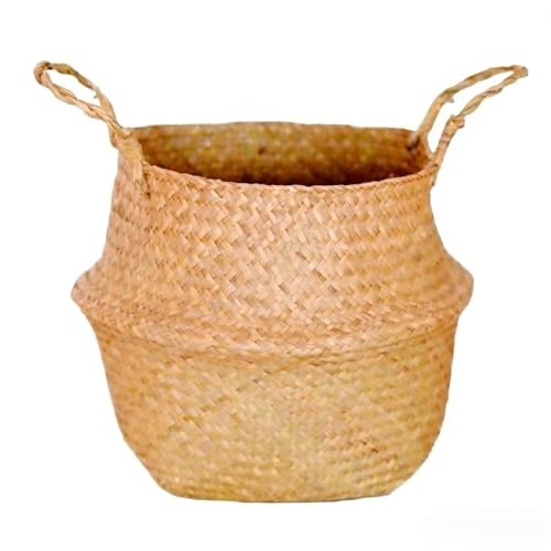 8 inch Woven Planter Basket for Indoor Plants – Large Monstera Pot, Woven Storage Basket, Boho Home Decor (Original,8.66''X9.06'') - size: 8.66''X9.06''