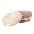 Lineshading 4 Pcs 12 Inch Boho Floor Cushions Classroom Decorations Extra Thick Cattail Grass Corn Double-Layer Flexible Seat Floor Cushions for Classroom Kids Students Learning Daycare School Chair