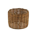 Aspen Creative 50503 Drum Clip-On Chandelier Lamp Shade, Natural Rattan, 5" Top x 5" Bottom x 4" Height - color: Natural - 5"