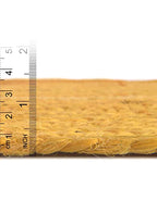 Unique Loom Braided Jute Collection Area Rug - Dhaka (2' 7" x 6' 1" Runner, Yellow) - color: Yellow, size: 2'7" x 6'1" (Runner)