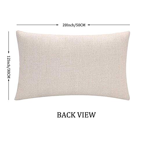 Tropical Palm Leaves Throw Lumbar Pillow Covers Summer Green Plants Monstera Banana Leaf Farmhouse Decorations Pillow Cases 12x20 Inch Rectangular Cotton Linen Lumbar Cushion Cover - color: Green Leaves