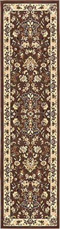 Unique Loom Sialk Hill Collection Area Rug - Washington (2' 2" x 8' 2" Runner, Brown/ Black) - color: Brown/Black, size: 2'2" x 8'2" (Runner)