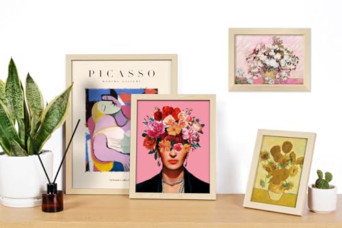 16 PCS Framed Eclectic Wall Art Decor, Modern Maximalist Home Gallery Wall Frame Set Prints for Bedroom Bathroom, Posters for Living Room Aesthetic, Colorful Dorm Artwork Collage Kit Pictures - color: Eclectic Multi, size: 12"x15" Framed