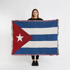 Pure Country Weavers Cuba Flag Blanket - Gift Tapestry Throw Woven from Cotton - Made in The USA (69x48) - color: Cuba Flag