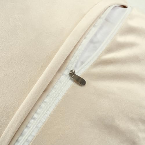 FUTEI Pack of 2 Boho Chenille Decorative Throw Pillow Covers 20x20 Inch Soft Plush Tufted Striped Textured Cushion Case,Farmhouse Accent for Couch Bed Living Room, Grey Blue Coral - color: Grey Blue+coral, size: 20" x 20" (Pack of 2)