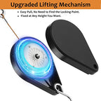 2026 Upgraded Retractable Plant Hanger,Plant Pulleys for Hanging Plants,Easy to Raise and Lower,Quick Lock,Heavy Duty, Adjustable Hook for Garden Baskets Pots,Birds Feeder,(3Pcs,Black) - color: 3pcs-black