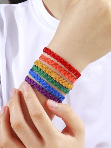 choice of all String Bracelets for Women Boho Wave Surfer Beach Wear Cute Bracelets Set Summer Friendship Jewelry Accessories Beach Stuff - color: F3：rainbow bracelets