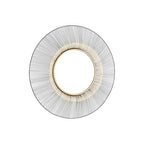 Signature Design by Ashley Dallmen Contemporary Accent Mirror with Thick Frame, Black & Gold