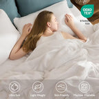EMME Muslin Cotton Duvet Cover Set Cream White Twin Size Linen Like Soft Breathable Lightweight Summer Comforter Cover Set with Zipper Closure (Cream White, Twin, 68"x90") - color: 01 - Cream White, size: Twin(68"×90")