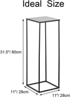 Black Plant Stand Indoor: 31.5” Tall Pedestal Stand for Wedding Centerpieces Party Event Center Pieces Decoration for Table Home Decor 2 PCS