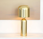 Cruiser’s Caché 15" Modern Domed Metal Table Lamp, Gold Finish. Complete with Lampshade - style: Modern Dome