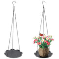 Hanging Planter for Indoor Outdoor, Plant Hanger, Hanging Plant Holder, Plant Pot Shelf Basket for Window Wall Ceiling Garden with Chains and Hooks, 2Pcs (Leaf) - style: Leaf
