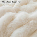 LIFEREVO Fluffy Faux Rabbit Fur Body Pillow Cover, Luxury Ivory Bubble Shaggy Plush Bed Body Pillowcase with Zipper Closure, Long 20"x54" Fuzzy Furry Pillow Case for Adults Kids Girls Teens, Beige - color: Beige