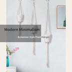 6 Pack Macrame Plant Hanger, Indoor Hanging Plants Holder, 3 Sizes 39"/31"/23", Outdoor Boho Home Decor Hanging Baskets, (POTS NOT Included)