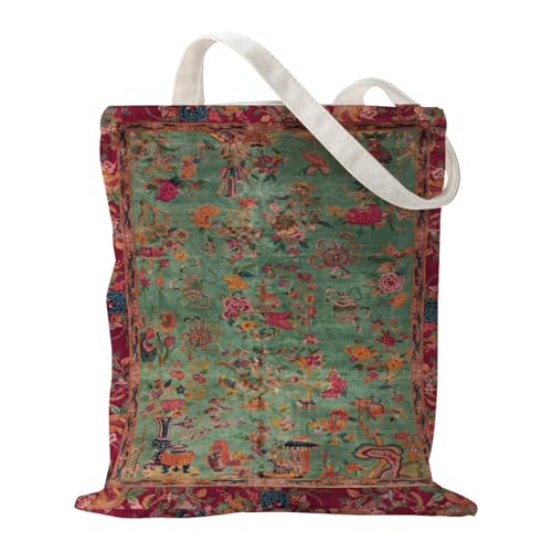Boho Style Canvas Bag for Women Boho Fashion Tote Bag for Bohemian Lover - color: Chinemb Bag