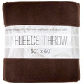 50x60 Throw Blankets, Ultra Soft Hypoallergenic Fleece Fall Throw Blanket for Livingroom, Couch, Chair, Bed, Brown - color: Chestnut Brown