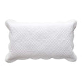 Calla Angel Sage Garden Luxury Pure Cotton Quilted Pillow Sham, King Pillow, 20x36, White - color: White, size: King