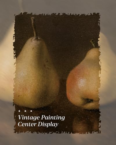 HUARCEY Gold Framed Vintage Wall Art for Living Room, Pear Fruits Painting Prints Shelf Decor for Kitchen, Aesthetic Bedroom Wall Art Decor, Christmas Gift for Friends or Family (Two Pears - 8"x10") - color: Two Pears, size: 10"L x 8"W