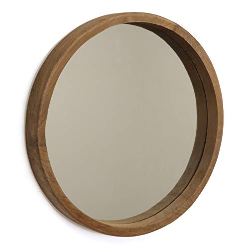 Rutledge & King Wall Mirror - Rustic Round Mirror - Decorative Circle Mirrors for Bathrooms, Living Rooms, and Bedrooms (1 Pack, Midwood - Medium) - color: Midwood - Medium
