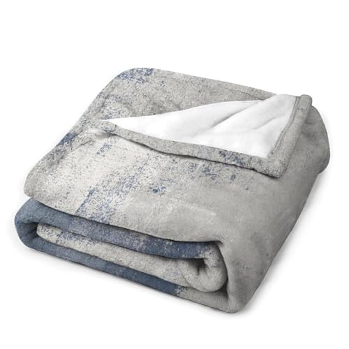 Abstract Gradient Blanket, Modern Fashion Art Blue Grey Painting Strokes Pattern Soft Warm Cozy Plush Flannel Covers for Livingroom Bedroom Couch Chair Camping Travel Home Decor Tapestry 30x40in - color: Abstract-21, size: 30W" x 40L"