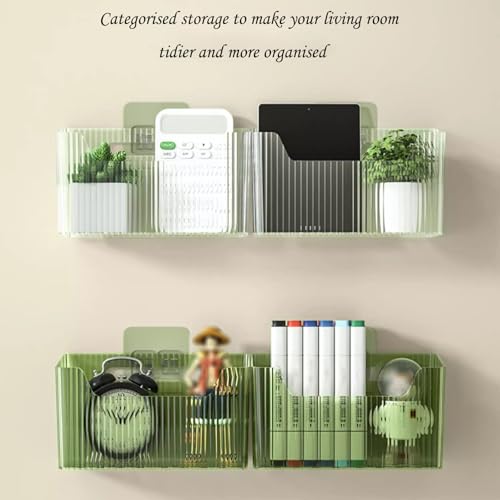 Lae Nuvole Set Of 2 Cabinet Door Organizer Wall Mounted Shower Basket, Shower Caddy Stackable Plastic Adhesive Organizer for Bathroom, Kitchen, Cabinet, Pantry, Makeup, BPA Free, Clear - color: Clear