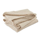 EMME Cotton Muslin Throw Blanket Couch Breathable Gauze Soft Lightweight Bed Blankets Adults (Heather Beige, 50"x60") - color: 03 - Beige, size: Throw (50" X 60")