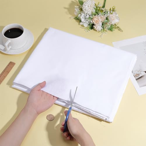 DELORIGIN White Cotton Tapestry for Tie Dyeing 118x59 Inch Large Blank Fabric Plain Backdrop Perimeter Stitching DIY Hanging Wall Tapestry for Bedroom Living Room Wall Art Decoration Indoors