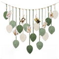 Winmist Glimpse Large Boho Macrame Wall Hanging-Leaf Tapestry Decor for Bedroom,Handcrafted Green Nature-Inspired Wall Art,Refreshing Space Background