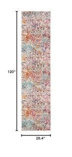 SAFAVIEH Madison Collection Runner Rug - 2'2" x 10', Grey & Pink, Modern Abstract Design, Non-Shedding & Easy Care, Ideal for High Traffic Areas in Living Room, Bedroom (MAD460A) - color: Grey/Pink, size: 2'2" x 10' (Runner)