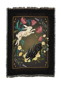 Pure Country Weavers Yin Yang Rabbit by Episodic Drawing - Gift Tapestry Throw Blanket Woven from Cotton - Made in The USA (50X60) - color: Yin Yang Rabbit, size: 50x60