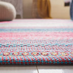 SAFAVIEH Montauk Collection Runner Rug - 2'3" x 9', Red & Blue, Handmade Flat Weave Boho Stripe Cotton, Ideal for High Traffic Areas in Living Room, Bedroom (MTK851Q) - color: Red/Blue, size: 2'3" x 9' (Runner)