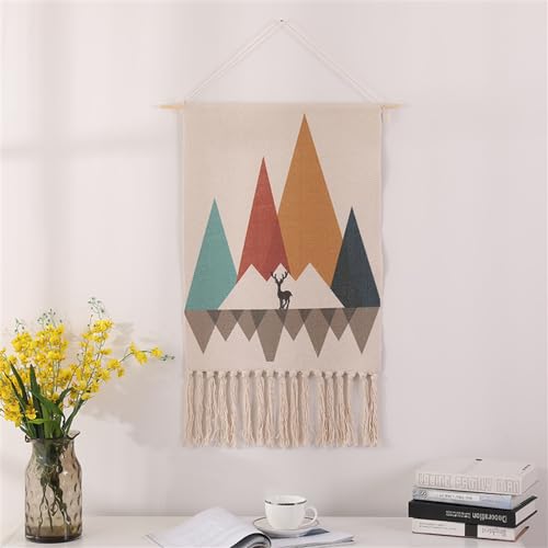 BMIDRUT Wall Hanging Macrame Woven Tapestry Bohemian Tapestries Art Tapestry for Home Apartment Dorm Room Backdrop 20x35 Inch - color: C9