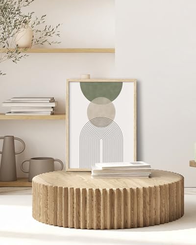HesenDot Unframed Boho Sage Green Canvas Prints,12x16in Botanical Line Poster,Set of 3 Abstract Geometric Posters Decor,Minimalist Modern Green Artwork for Living Room Bedroom Bathroom Home, Unframed - color: Unframed Boho Sage Green, size: 16"L x 12"W