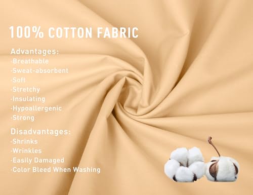 Sunflower Queen Pillowcases Set of 2, 100% Cotton Queen Size Pillow Cases 2, 20×30 inches Desert Mist, Soft and Breathable - color: Desert Mist, size: Queen (20"x30")