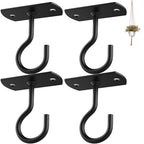 4Pack 2.5in Ceiling Hooks for Hanging Plants Black - color: Black, size: 2.5In 4Pack