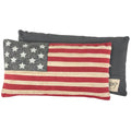 Primitives by Kathy 30505 Patriotic Throw Pillow, 19 x 10-Inch, American Flag