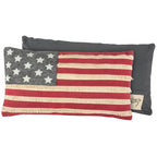 Primitives by Kathy 30505 Patriotic Throw Pillow, 19 x 10-Inch, American Flag