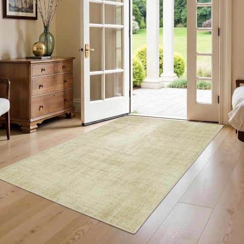 Joydeco 3x5 Area Rugs for Living Room Classic, Beige | Non Slip Machine Washable Neutral Low Pile for Bedroom Dining Room Home Office Pet & Child Friendly - color: Beige, size: 3' x 5' (Rectangular)