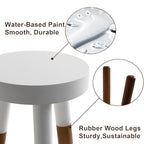 LitaEther 9" Reverse Dipped Wood Plant Stand, Wood Accent Stool,Milking Stool Set (12"+16" Tall) - size: 12"+16" Tall