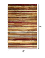 Unique Loom Barista Collection Area Rug - Icatu (5' 1" x 8' Rectangle Beige/Brown) - size: 5'1" x 8' (Rectangular)