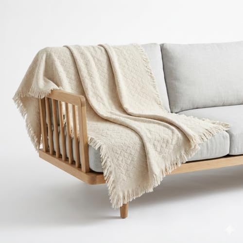 Pure Country Weavers Herringbone Natural Weave Blanket - Gift Tapestry Throw Woven from Cotton - Made in The USA (69x48) - color: Herringbone