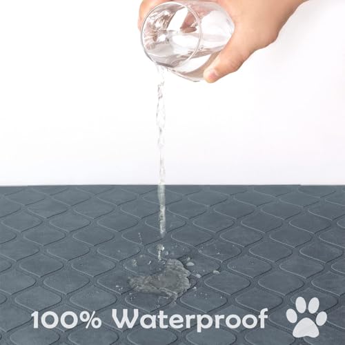 fuguitex Waterproof Dog Blanket Bed Cover Dog Crystal Velvet Moroccan Fuzzy Cozy Plush Pet Blanket Throw Blanket for Couch Sofa - color: Blue+grey, size: 52x82 Inch (Pack of 1)
