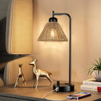 Ø7.87" x H4.72" 3x Boho Rattan Pendant Lamp Replacement Shade Ceiling Fan Light Bulb Covers Light Shades for Hanging Light Fixtures Shades Only Farmhouse Wicker Woven Lampshade - size: Ø7.87"（20cm）
