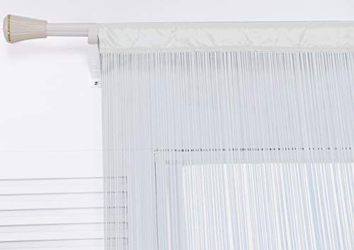 HSYLYM Spaghetti String Curtains for Doorways Privacy Door Frame Tassel Hippy Wall Kitchen Hallway Boho Fringe Curtain Hanging Door Room Dividers Decor 1 Panel（39×79in/100×200cm,White） - color: White, size: 39"W x 79"L (Pack of 1)