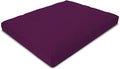 Zabuton Meditation Cushion for Workout - Supportive Yoga Floor Seat Cushion for Comfort & Posture Support - Natural Washable Cotton Fill kneeling Pad - Made in USA - Premium 32x26x3, Burgundy