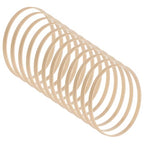 M METERXITY 12 Pack Wooden Bamboo Floral Hoop-7 Inch Craft Wooden Wreath Rings, Apply to DIY Wedding Wreath Decor/Macrame Dreamcatcher/Wall Hanging Crafts (Wooden) - size: 7 Inch