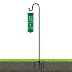 Ottsuls Shepherds Hooks for Outdoor - 60" Heavy Duty Bird Feeder Pole with 5 Prong Base, Adjustable Stand Hanger for Garden Plant, Hummingbird Feeder, Lantern Lights - Haning Wedding Decor (1 Pack) - size: 60 Inch, style: A-1 Pack
